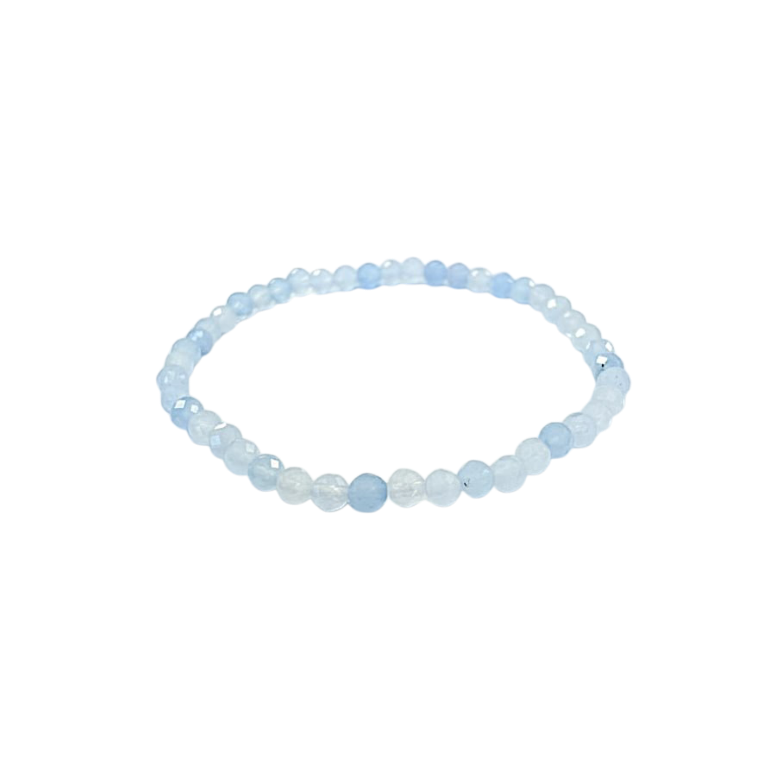 Dylan - Kinder Armband - Aquamarin 3mm facettiert