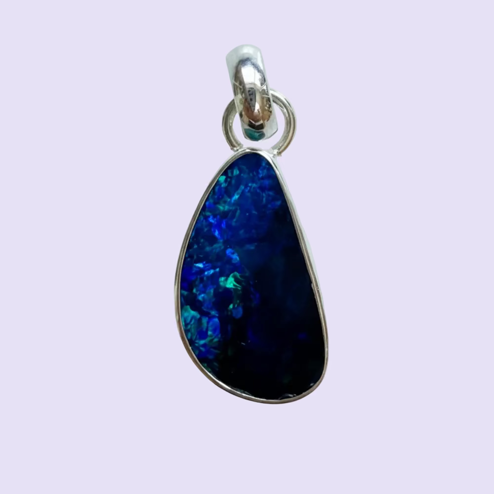 Arun - Opal Anhänger 925 Silber Dublette