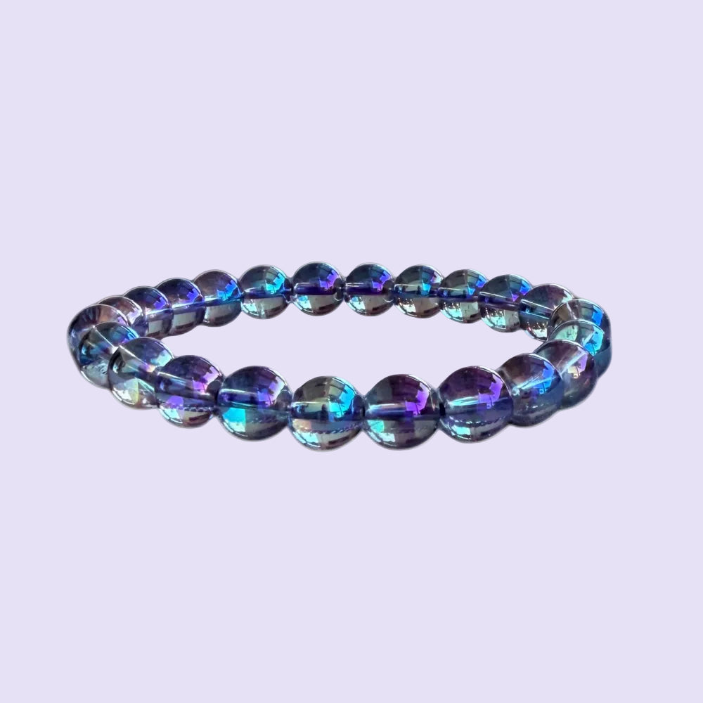 Ascension - Blue Aqua Aura Armband 8mm