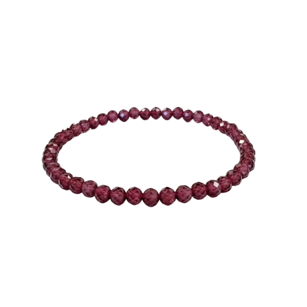 Balou - Kinder Armband 3mm Granat facettiert