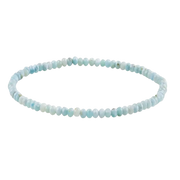 Lyra - Larimar Armband 2 x 3 mm facettiert