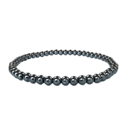 Grazia Divina - Bracciale in Ematite per Donne e Teenager 4mm