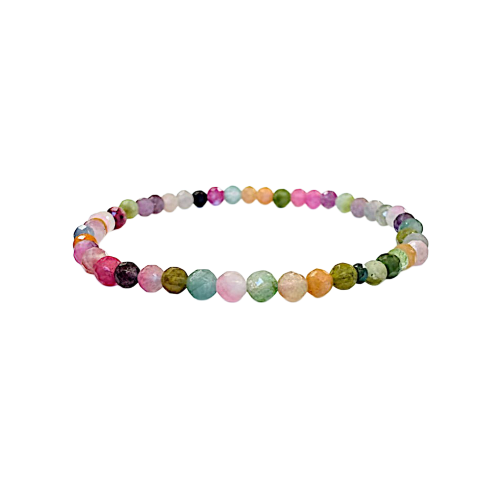 Ferdinand - Kinder Armband - Bunter Turmalin 3mm facettiert