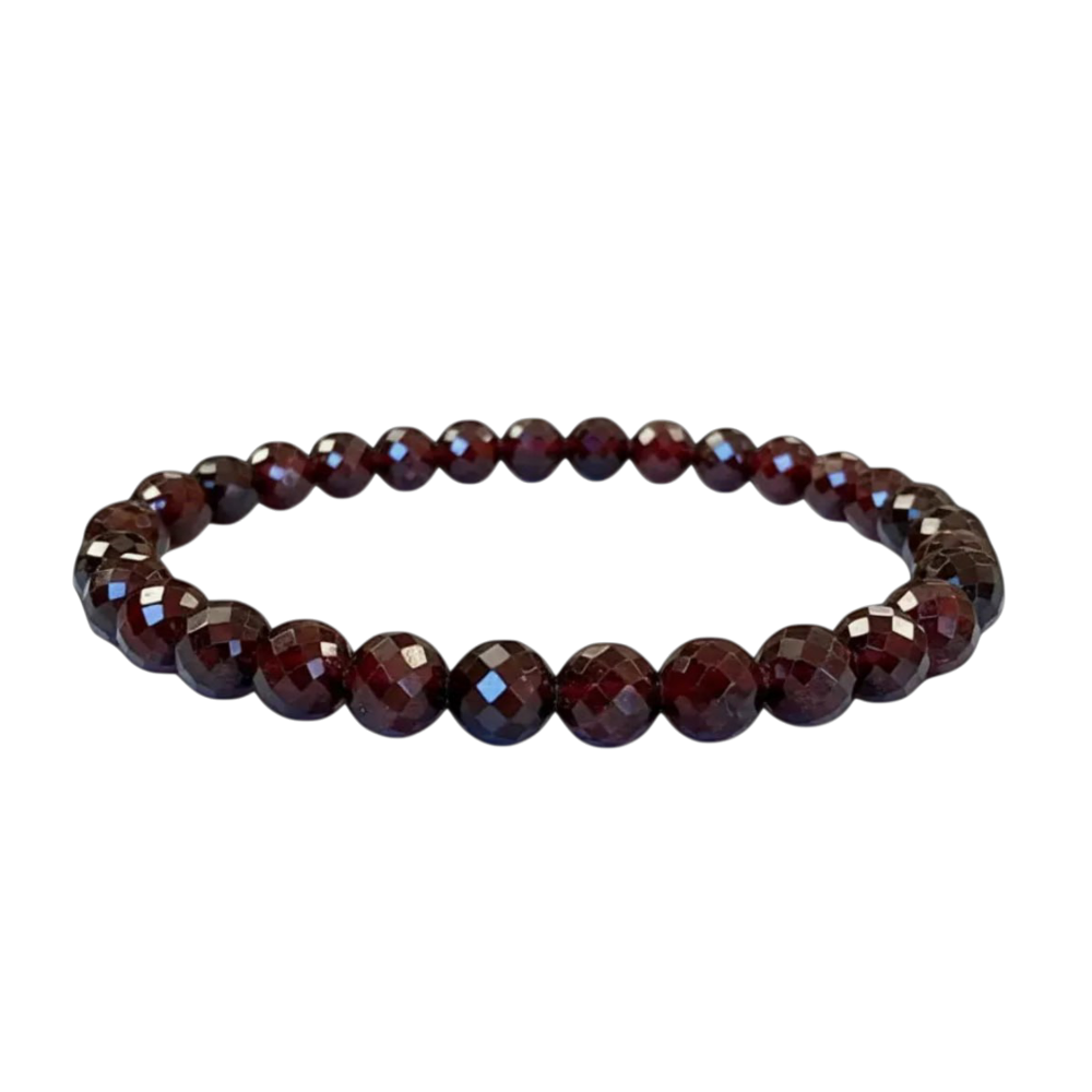Fia - Granat Armband 6mm facettiert