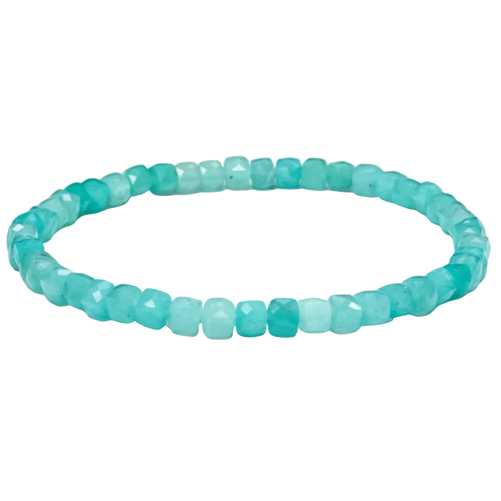 Freiheit - Amazonit Armband (facettiert)