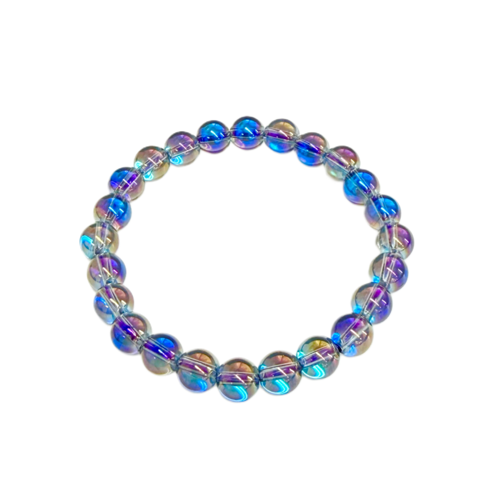 Kinder - Lila-Angel-Light-Kristall Armband 6mm