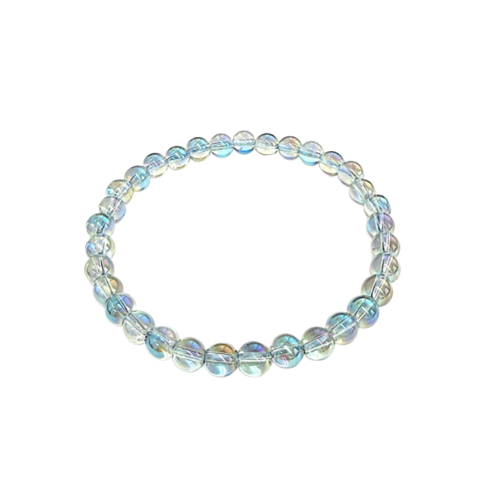 Nirmala - Rainbow Kristall blau Armband 6mm