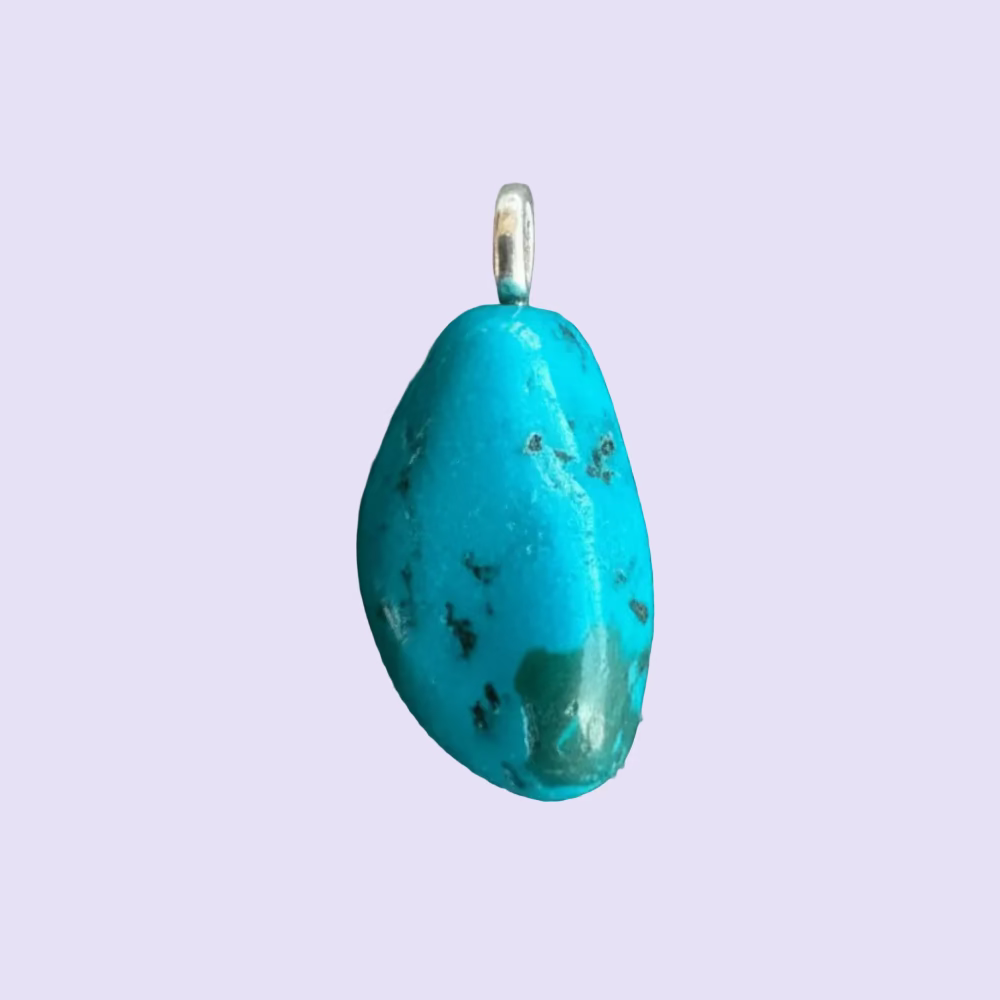 Atacama Opal Nugget Anhänger, 925 Silber Öse
