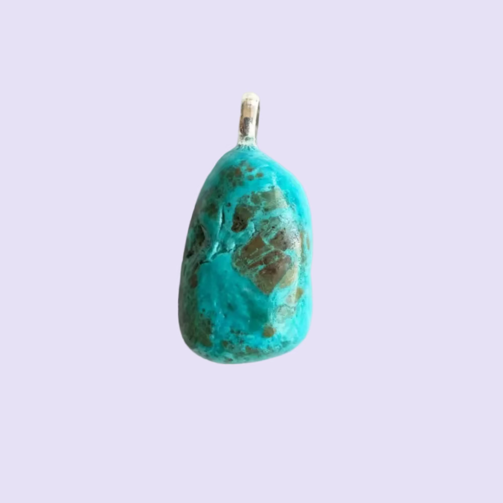 Atacama Opal Nugget Anhänger, 925 Silber Öse