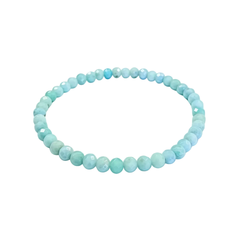 Vaiana Kinder Armband Larimar 3mm facettiert