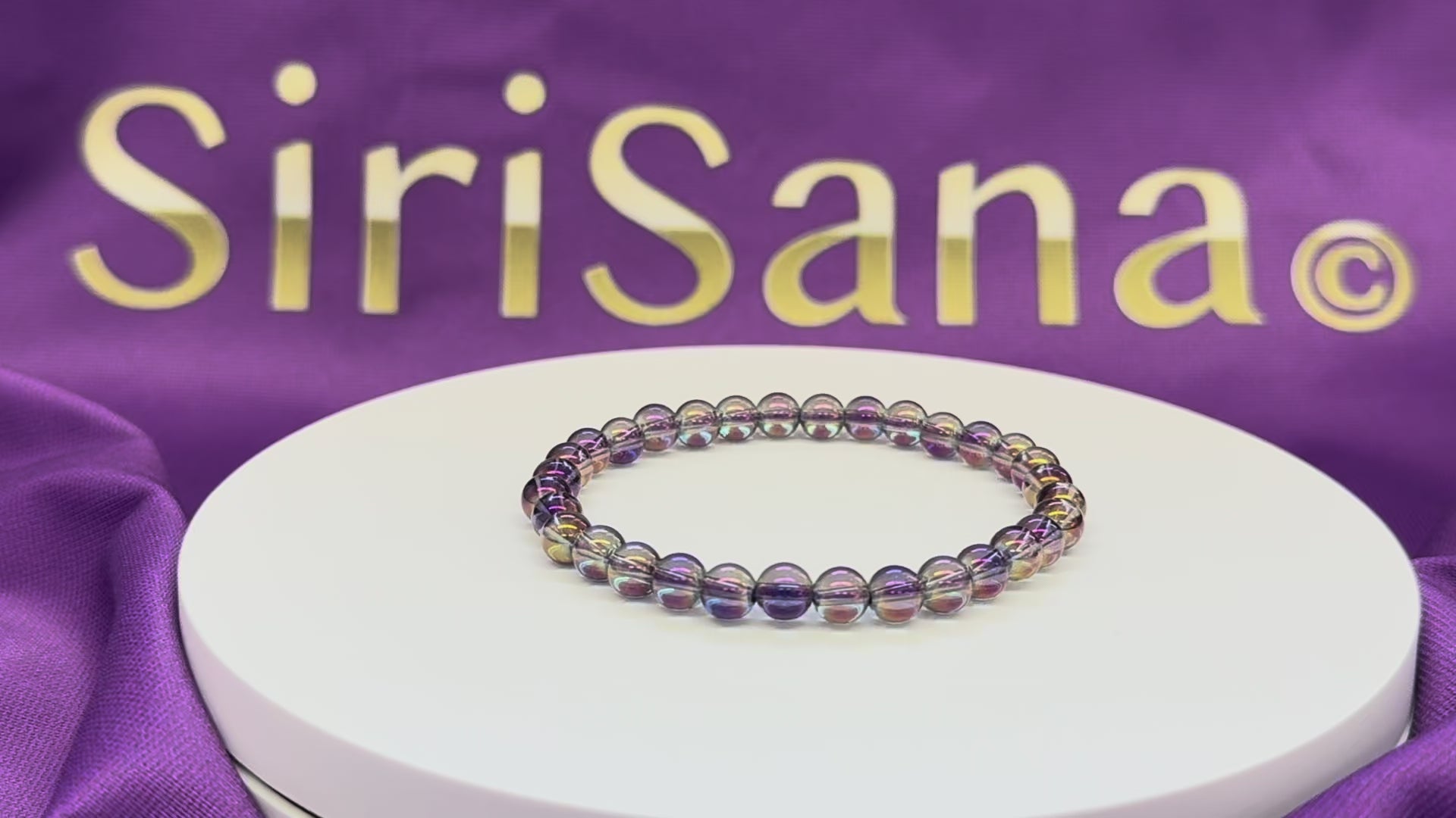 Load video: Odina - Lilac Angel Light Crystal - Teenager 6mm