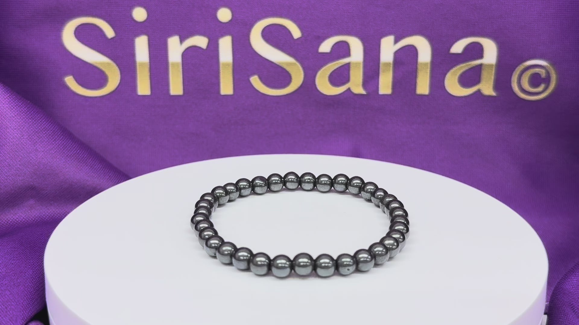 Carica video: Dara - Bracciale in Ematite 6mm