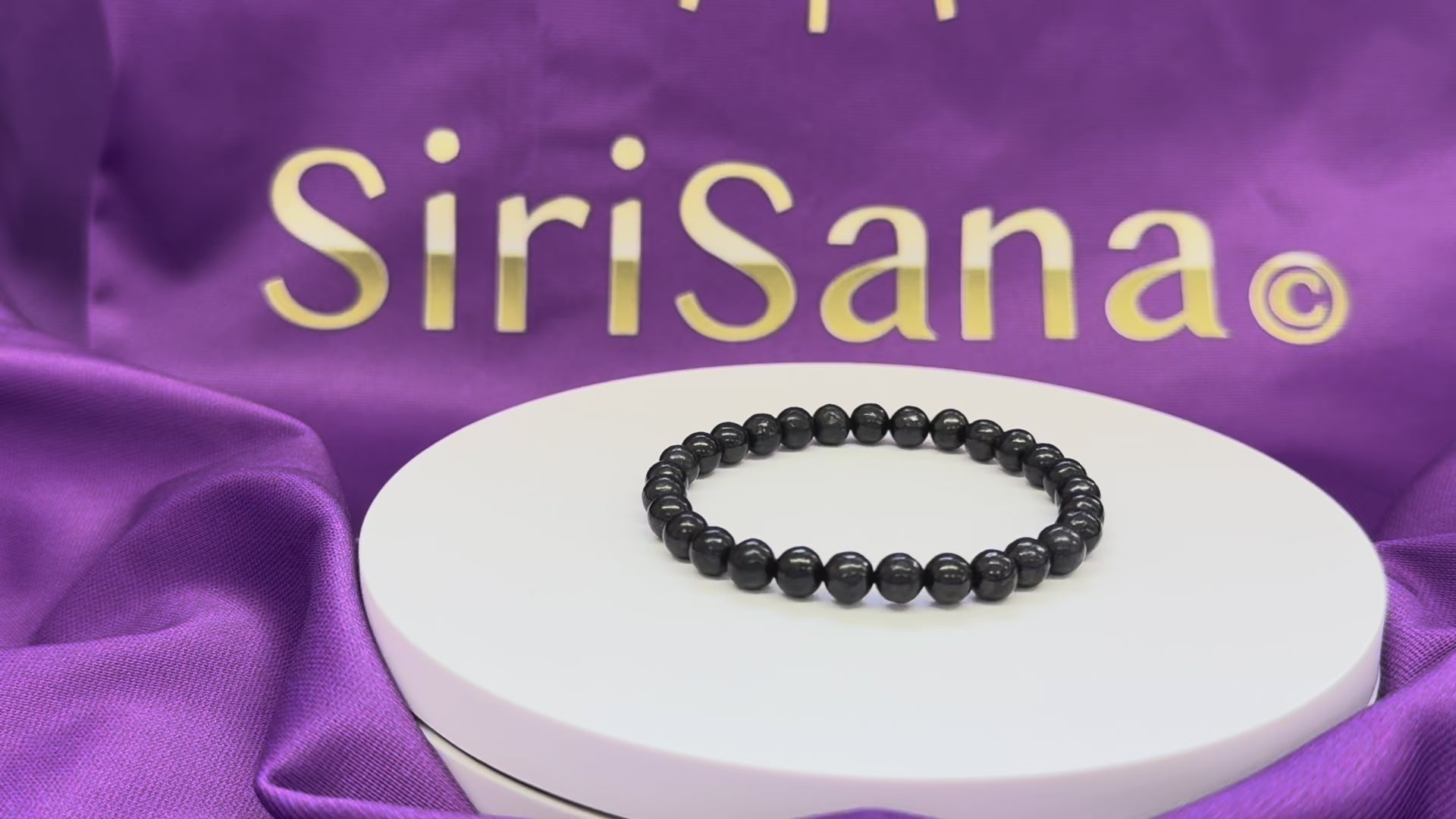 Carica video: Clear Water Shungite - Bracciale per Donne e Teenager 6mm