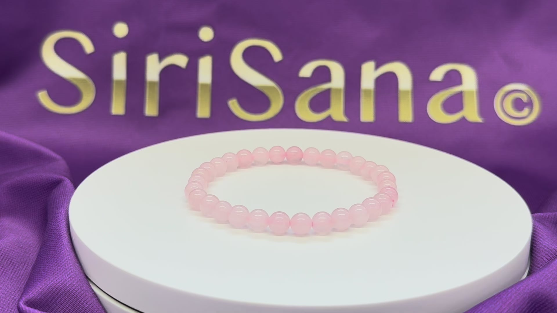 Load video: Gentle COURAGE - Rose Quartz Bracelet 6mm