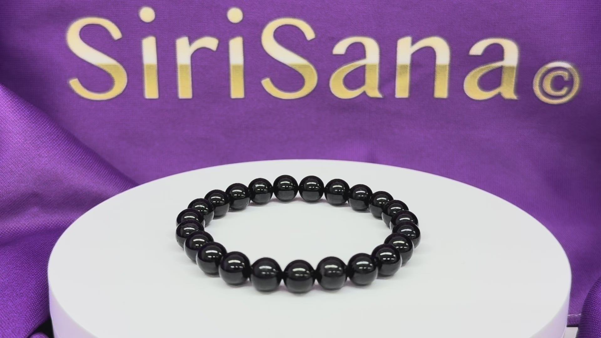 Carica video: ZEN – Bracciale in Tormalina da Uomo 8mm